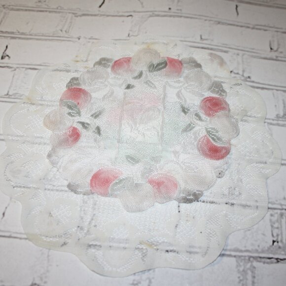 🌸 Vintage Flower Lace Doily Set · 14" & 10" - Picture 2 of 5